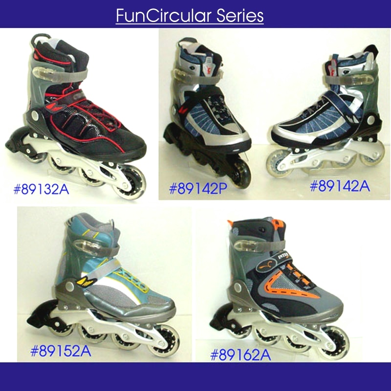 Semi-Soft Boot Aluminum Inline Skates.